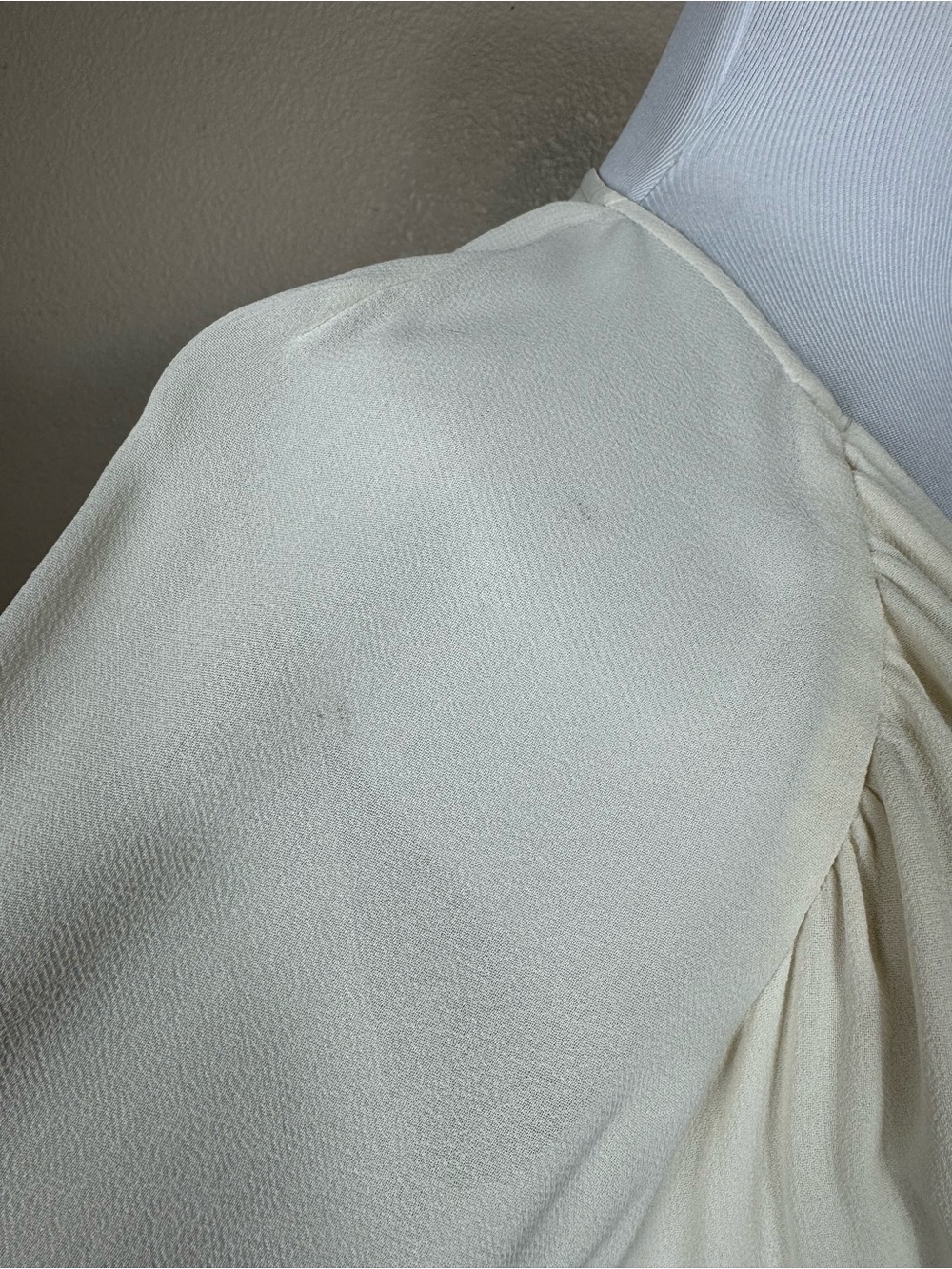 NWT Reformation Fia Midi Dress Smocked Waist Summery Cream White Size‎ 0 C - Picture 5 of 15